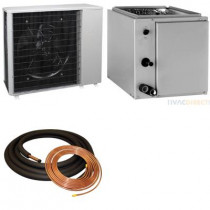2.5 Ton 14 SEER AirQuest Heat Pump with Vertical 21" Cased Coil