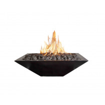Phoenix Precast Products Square Gas Fire Bowl In Multiple Sizes- Lava Rock Included - OSFB