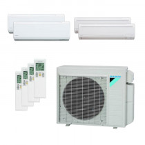 36,000 BTU 22 SEER Aurora Daikin Quad Zone Heat Pump System 7+7+15+15 - Wall Mounted