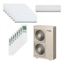 Daikin 48,000 BTU 18.8 SEER Eight Zone Heat Pump System 7+7+7+7+7+7+7+12 - Wall Mounted