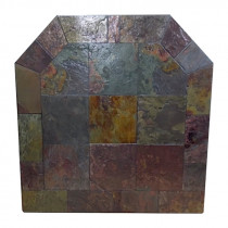 Diamond Hearths Standard Or Corner Hearth Pad - Peacock Slate