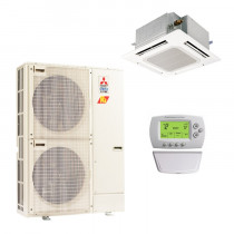 Mitsubishi 30,000 BTU 15.6 SEER Single Zone Heat Pump System - Ceiling Cassette