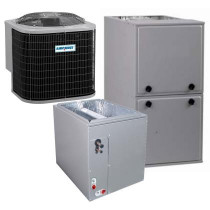 3 Ton 13 SEER 96% AFUE 60,000 BTU AirQuest Gas Furnace and Air Conditioner System - Multi-Positional