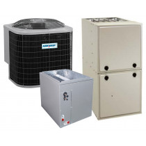 2.5 Ton 13 SEER 0.92 AFUE 40000 BTU AirQuest Gas Furnace and Air Conditioner System - Multi-Positional