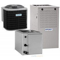 1.5 Ton 13 SEER 80% AFUE 70,000 BTU AirQuest Gas Furnace and Air Conditioner System - Upflow/Downflow