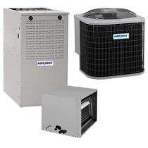 1.5 Ton 13 SEER 80% AFUE 45,000 BTU AirQuest Gas Furnace and Air Conditioner System - Horizontal