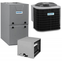 1.5 Ton 13 SEER 96% AFUE 60,000 BTU AirQuest Gas Furnace and Air Conditioner System - Horizontal