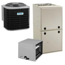 4 Ton 13 SEER 92% AFUE 100,000 BTU AirQuest Gas Furnace and Air Conditioner System - Horizontal