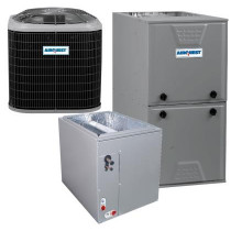 5 Ton 14 SEER 96% AFUE 120,000 BTU AirQuest Gas Furnace and Air Conditioner System - Multi-Positional