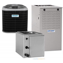 1.5 Ton 15 SEER 80% AFUE 70,000 BTU AirQuest Gas Furnace and Air Conditioner System - Upflow/Downflow