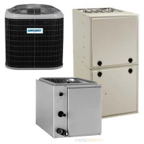 3 Ton 14 SEER AFUE 60,000 BTU AirQuest Gas Furnace and Air Conditioner System - Upflow/Downflow