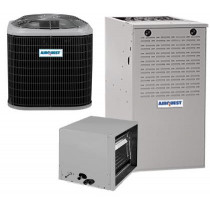 4 Ton 14 SEER 80% AFUE 70,000 BTU AirQuest Gas Furnace and Air Conditioner System - Horizontal