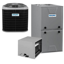4 Ton 14 SEER AFUE 80,000 BTU AirQuest Gas Furnace and Air Conditioner System - Horizontal
