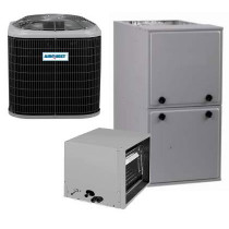 3 Ton 14 SEER 96% AFUE 80,000 BTU AirQuest Gas Furnace and Air Conditioner System - Horizontal