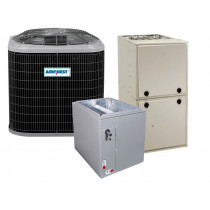 2.5 Ton 14 SEER AFUE 60,000 BTU AirQuest Gas Furnace and Heat Pump System - Multi-Positional