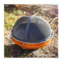 Fire Pit Art Fire Pit Spark Guard - 34.5 Inch With Handles On The Side