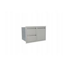 Valiant Stainles Enclosed Double Storage Drawer & Propane Tank - VDCL1