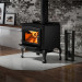 Osburn 2000 Wood Burning Stove With Blower- 27" - Black Door And Black Cast Legs