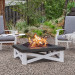 Real Flame Austin White Wood Burning Fire Pit - 350-WHT - Lifestyle