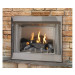 Empire Carol Rose Outdoor 36 Inch Millivolt Fireplace and 24 Inch Wildwood Log Kit - OP36FP32M / OLX24WR