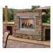 Empire Carol Rose Outdoor 42 Inch Outdoor Fireplace - Electronic Ignition Natural Gas - OP42FP72MN