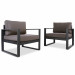 Real Flame Baltic Chair Set (2 Chairs) - Black - 9611-BK - main 2