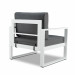 Real Flame Baltic Chair Set (2 Chairs) White - 9611-WHT - Back