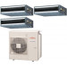 Fujitsu 36,000 BTU 18 SEER Tri Zone Heat Pump System 9+9+12 - Concealed Duct