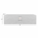 Real Flame Sedona Large Rectangle Protective Cover Light Gray - A11813 - Dims