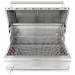 Blaze 32-Inch Freestanding Stainless Steel Charcoal Grill With Adjustable Charcoal Tray - BLZ-4-CHAR /BLZ-4-CART - grill top open front