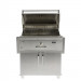 Coyote 36-Inch Freestanding Stainless Steel Charcoal Grill - C1CH36/C1CH36CT - Open Hood View