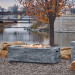 Real Flame Gray Ledgestone Rectangular Propane Fire Pit With Natural Gas Conversion Kit - CT0003LP-GLS - Lifestyle