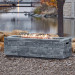 Real Flame Gray Ledgestone Rectangular Propane Fire Pit With Natural Gas Conversion Kit - CT0003LP-GLS - Lifestyle 1