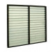 Triangle Fans RIWSD Exterior Wall Supply Shutters Double Panel 