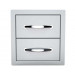 Sunstone 14-Inch Flush Double Access Drawer - B-DD12- Front View