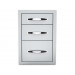 Sunstone 14-Inch Flush Triple Access Drawer - B-TD18- Front View