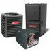 2 Ton 15.5 SEER 97% AFUE 100,000 BTU Goodman Furnace and Air Conditioner System - Horizontal