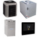 2 Ton 17.5 SEER 80% AFUE 110,000 BTU AirQuest Gas Furnace and Heat Pump System - Multi-positional