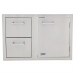Lion 33-Inch Access Door & Double Drawer Combo with Towel Rack - L3320