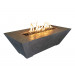Phoenix Precast Products Rectangular Oblique Fire Pit Table- Lava Rock Included - ORFT603018