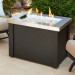 The Outdoor Greatroom Providence 32 Inch Rectangular Gas Fire Pit Table - Stainless Steel 