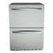 RCS 24-Inch 5.2 Cu. Ft. Outdoor Rated Dual Drawer Compact Refrigerator - REFR4-Front View