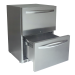 RCS 24-Inch 5.2 Cu. Ft. Outdoor Rated Dual Drawer Compact Refrigerator - REFR4-Right Open view