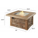 The Outdoor Greatroom Sierra Square Gas Fire Pit Table - SIERRA-2424-M-K