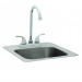 Bull Single Bowl Stainless Steel Sink W/ Hot/Cold Faucet - 12389