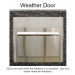Empire Outdoor Stainless Steel Weather Door 48 Inch Linear
