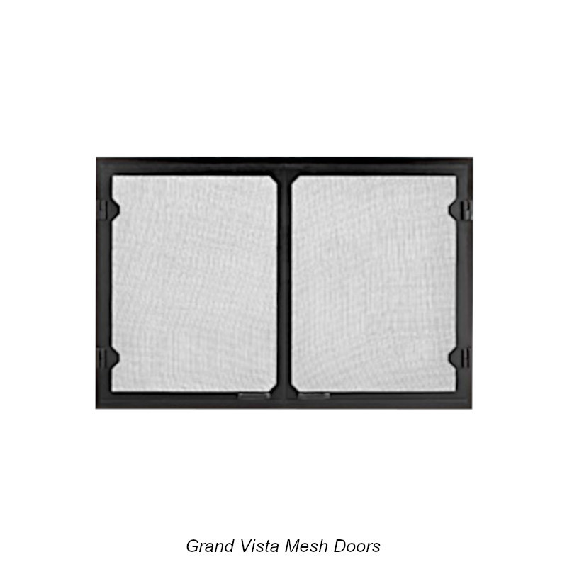 Majestic Grand Vista Cabinet Style Mesh Doors - Black - Sovereign 42 inch