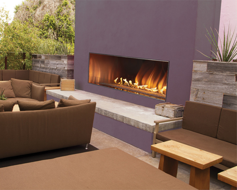 Empire Carol Rose Outdoor 48 Inch Linear Outdoor Fireplace - Natural Gas - OLL48FP12SN