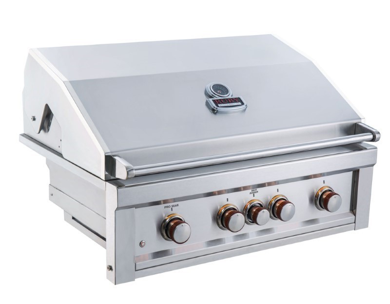 Sunstone Ruby 4 Burner Pro-Sear 36 Inch Natural Gas Built-In Grill with Rotisserie - Ruby4BIR